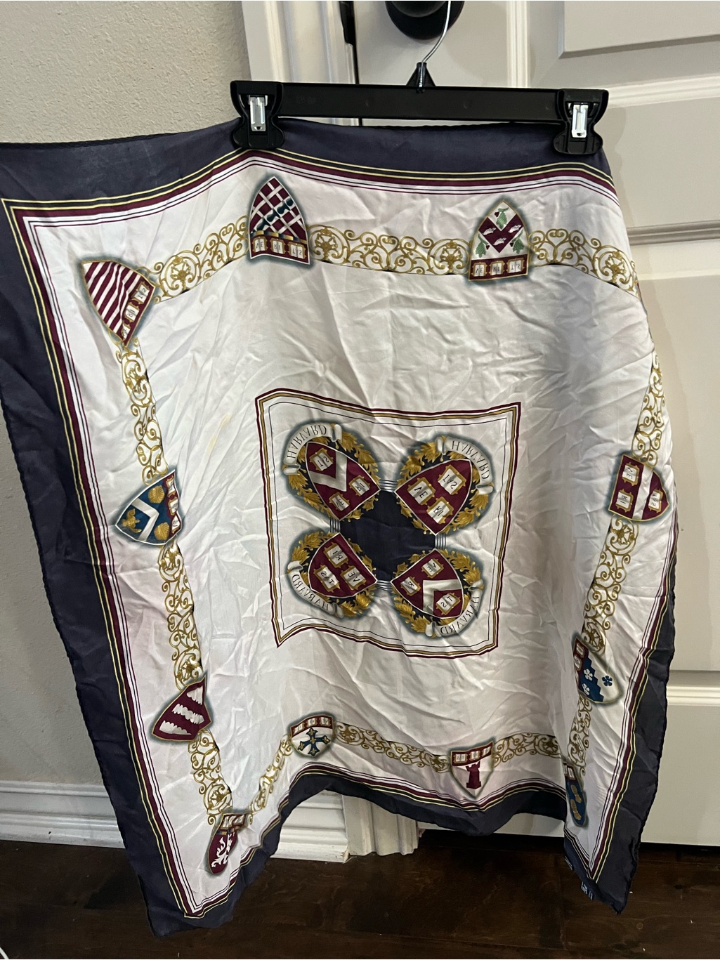 Vintage 100 Silk Harvard Scarf